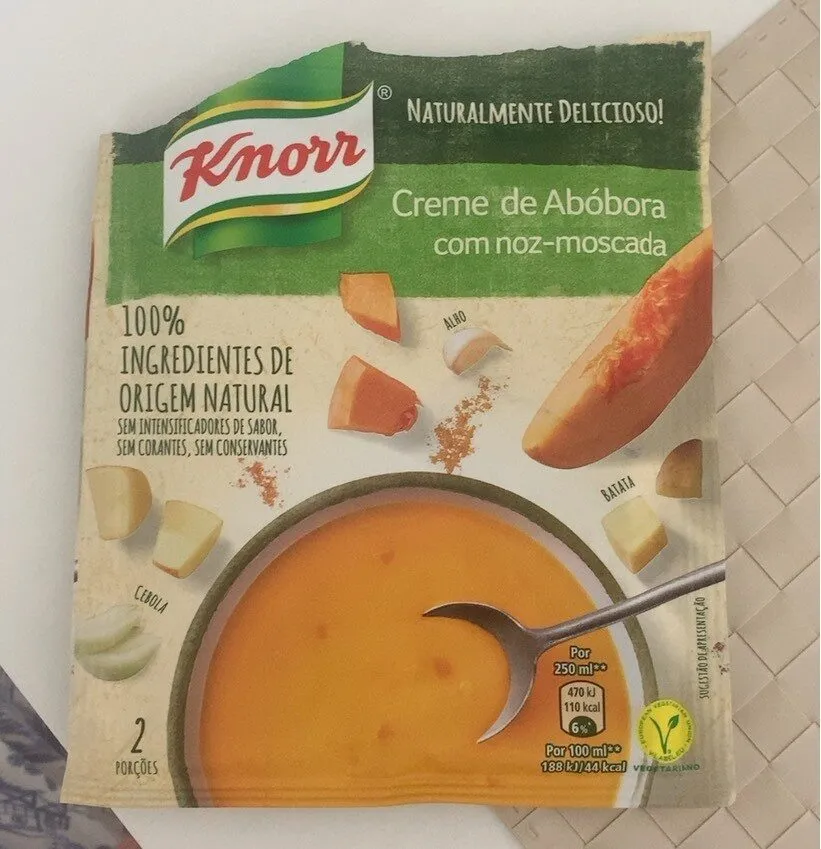 Crema de calabaza con nuez moscada