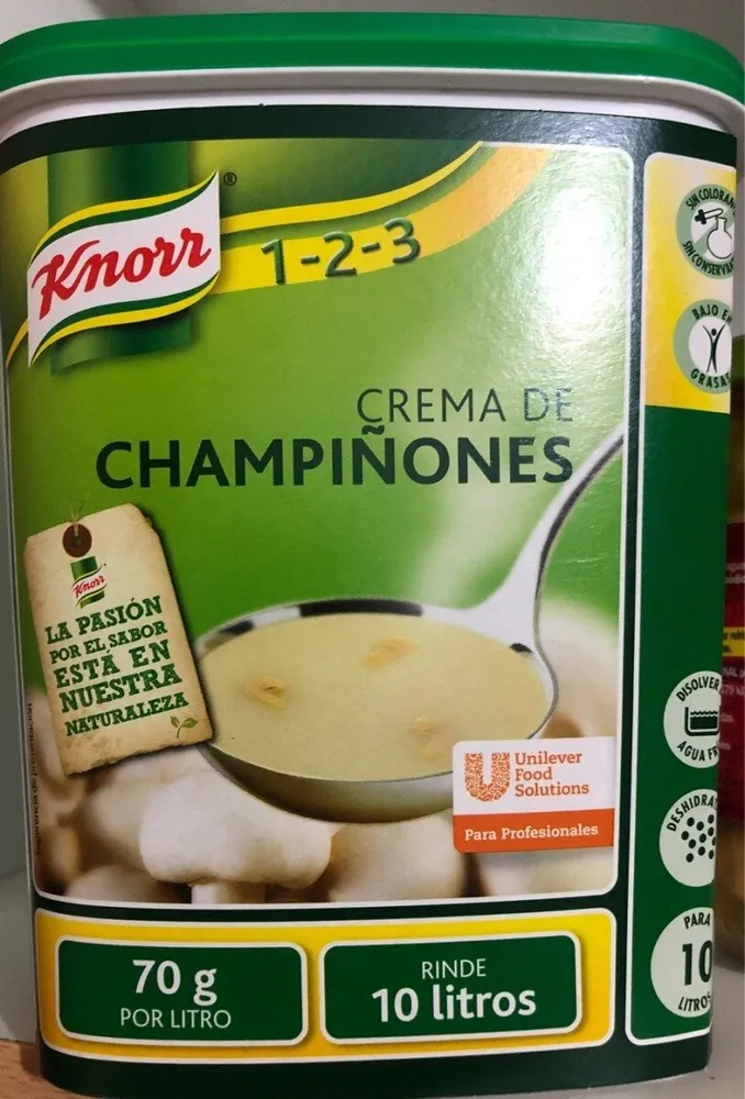 Crema de champiñones