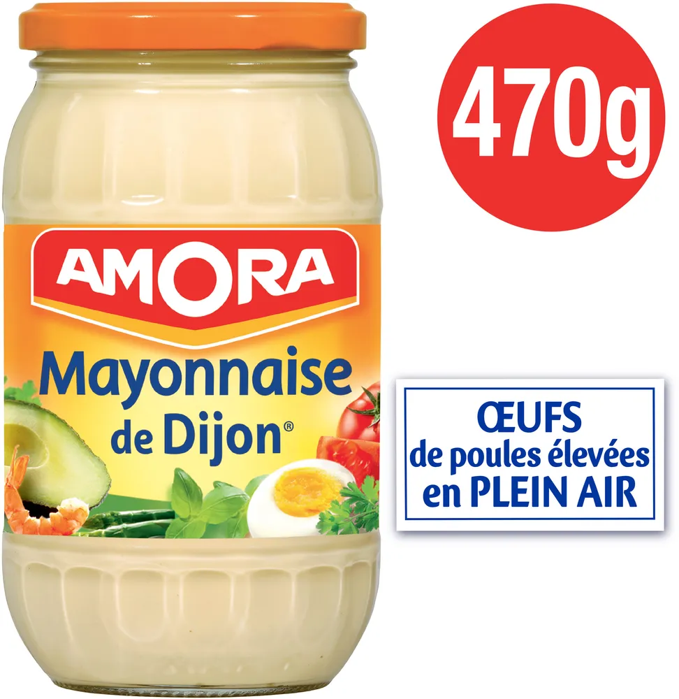 Amora Mayonnaise De Dijon Bocal 470g