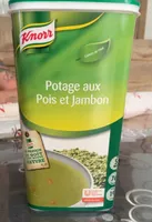 Potage aux pois et jambon