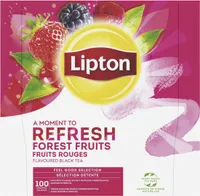 Lipton Feel Good Selection Thé Noir Fruits Rouges 100 sachets