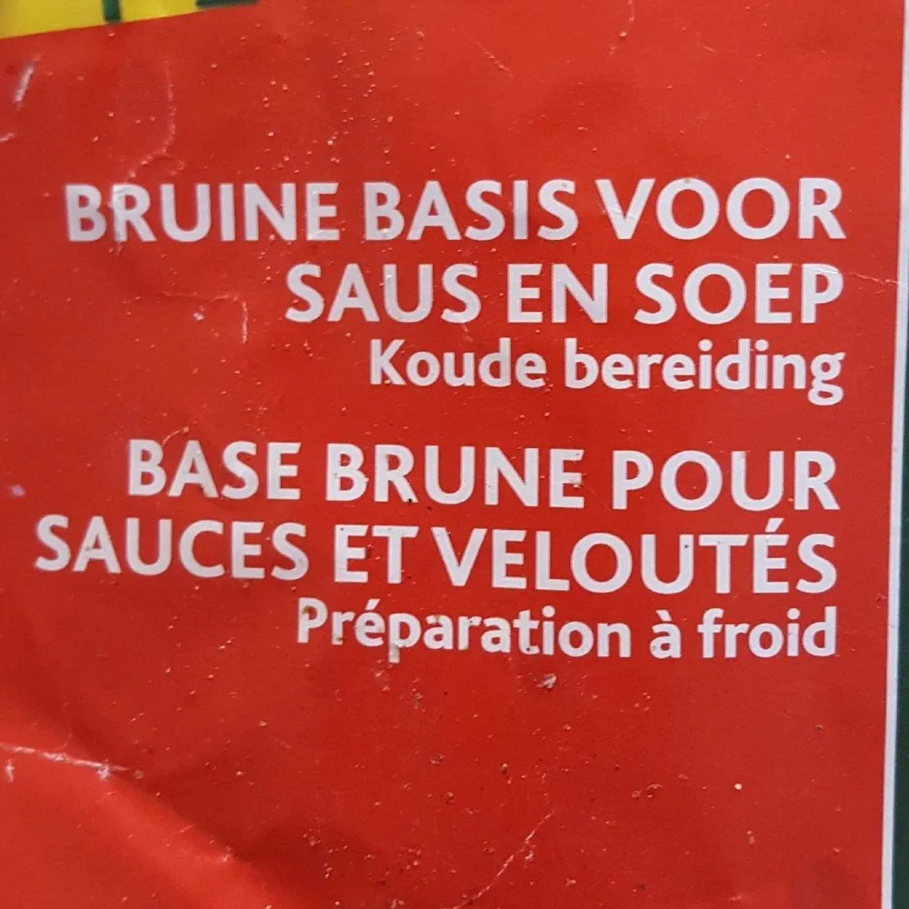 Base brune pour sauce et veloutés