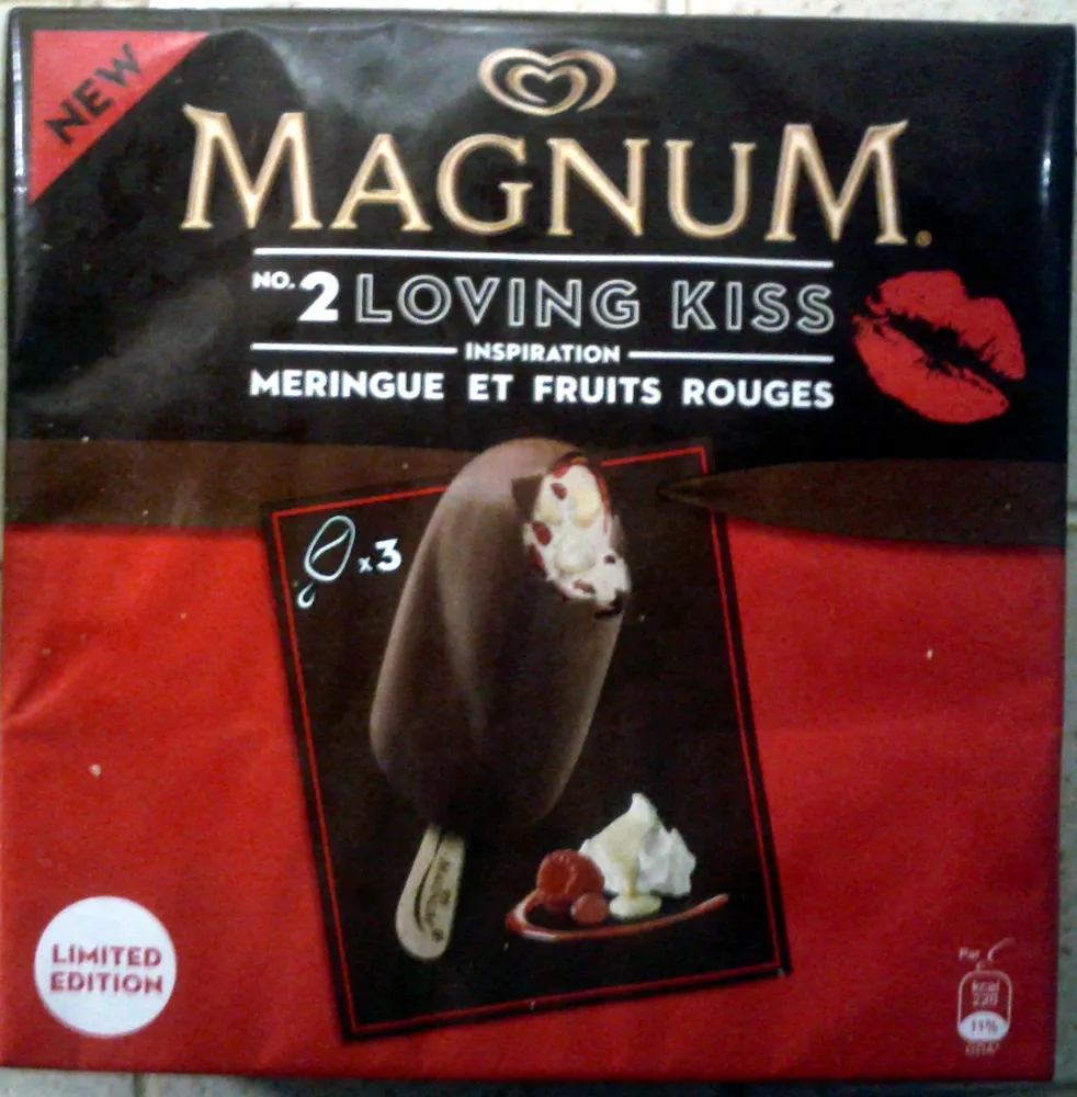 Magnum 2 loving kiss inspiration Meringue et fruits rouges
