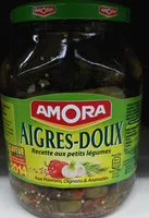 Amora Cornichons Aigres-Doux - saveur Douce et Gourmande