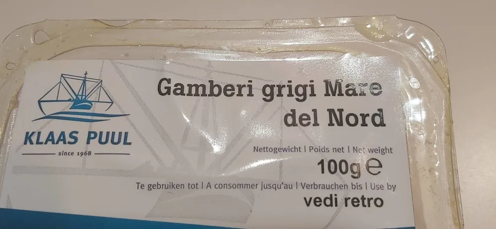 Gamberi grigi Mare drl Nord