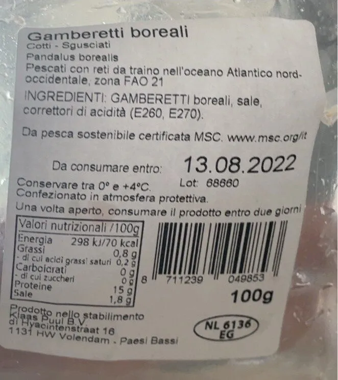 Gamberetti boreali