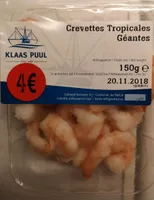 Crevettes Tropicale géantes
