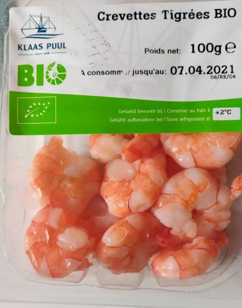 Crevettes tigrées bio