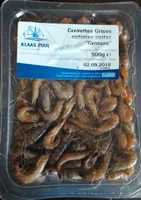 Crevettes grises entières cuites "Grosses"
