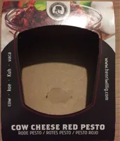 Cow cheese red pesto