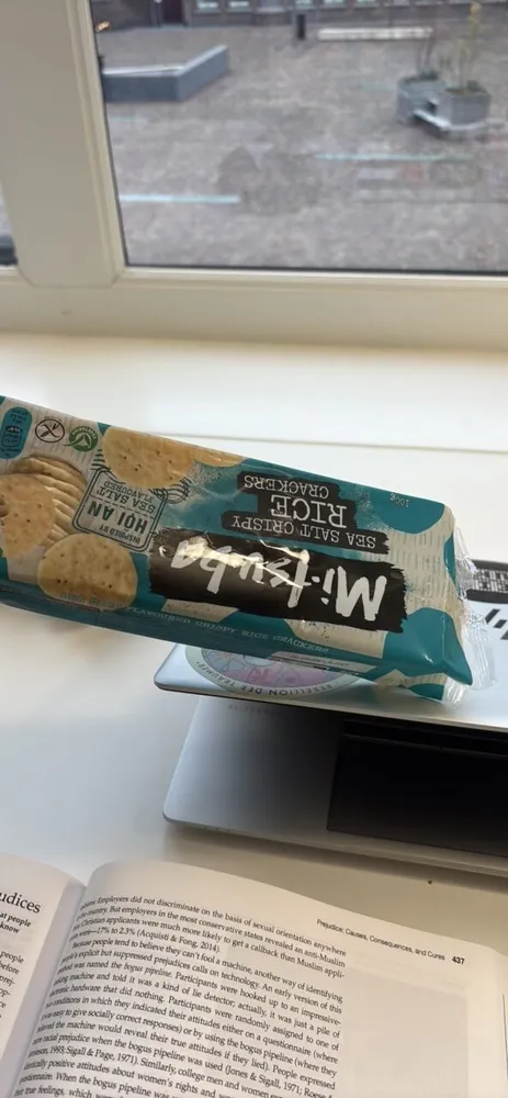 Sea salt crispy rice crackers