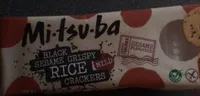Black sesame crispy rice crackers