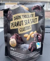 Dark chocolate peanut sea salt clusters