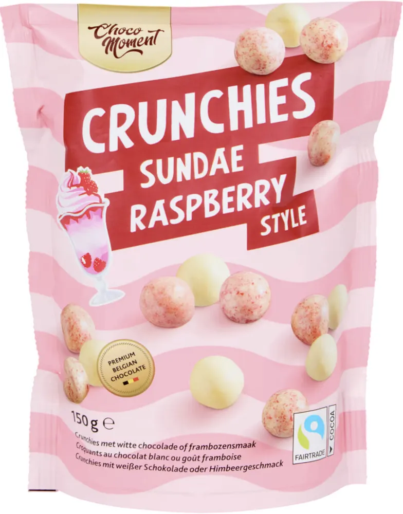 Crunchies sundae raspberry style