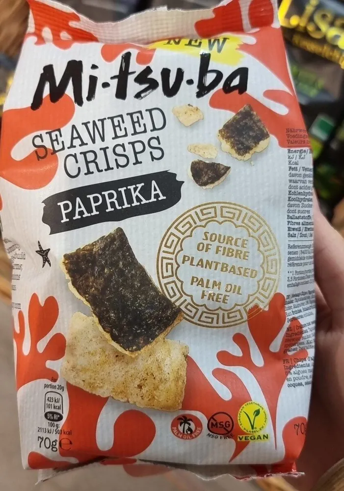Seaweed crisps paprika