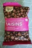Chocolat au lait avec raisins secs