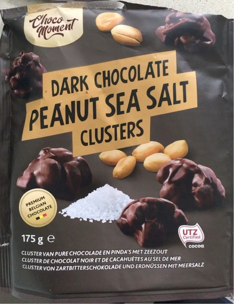 Dark chocolate peanuts sea salt cluster