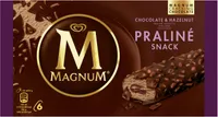 Magnum Barre Glacée Chocolat & Noisette x6