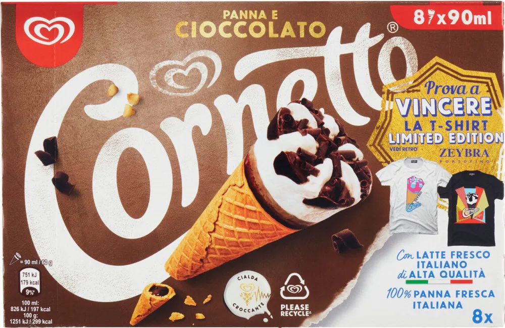 Algida panna e cioccolato