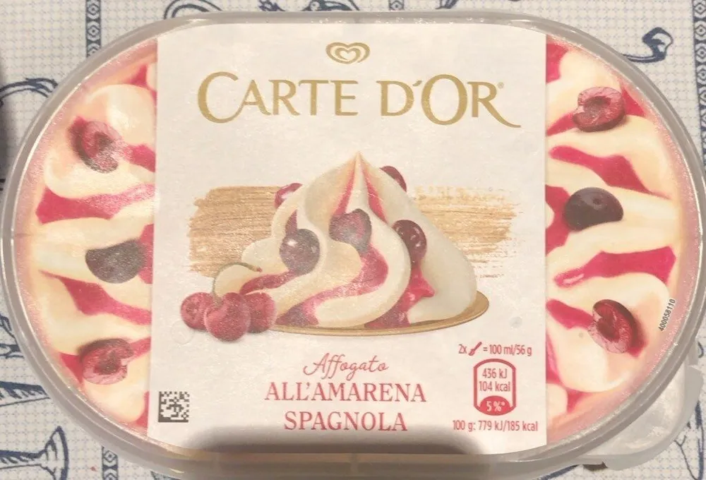 Affogato all’amarena spagnola