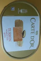 Helado de turrón carte d'or