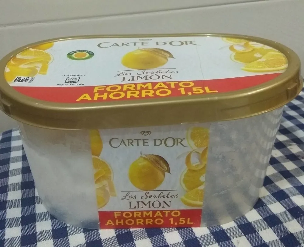 Sorbete de limón