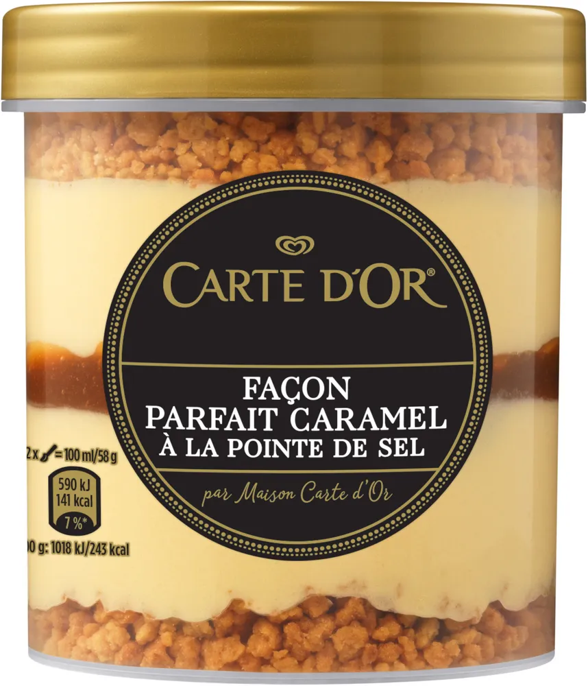 Carte D'or Glace en Pot Au Caramel Salé