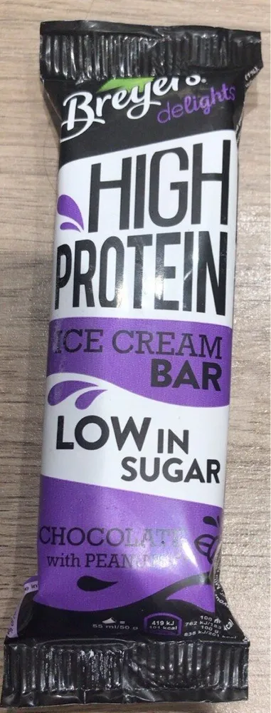 High protein ice cream bar