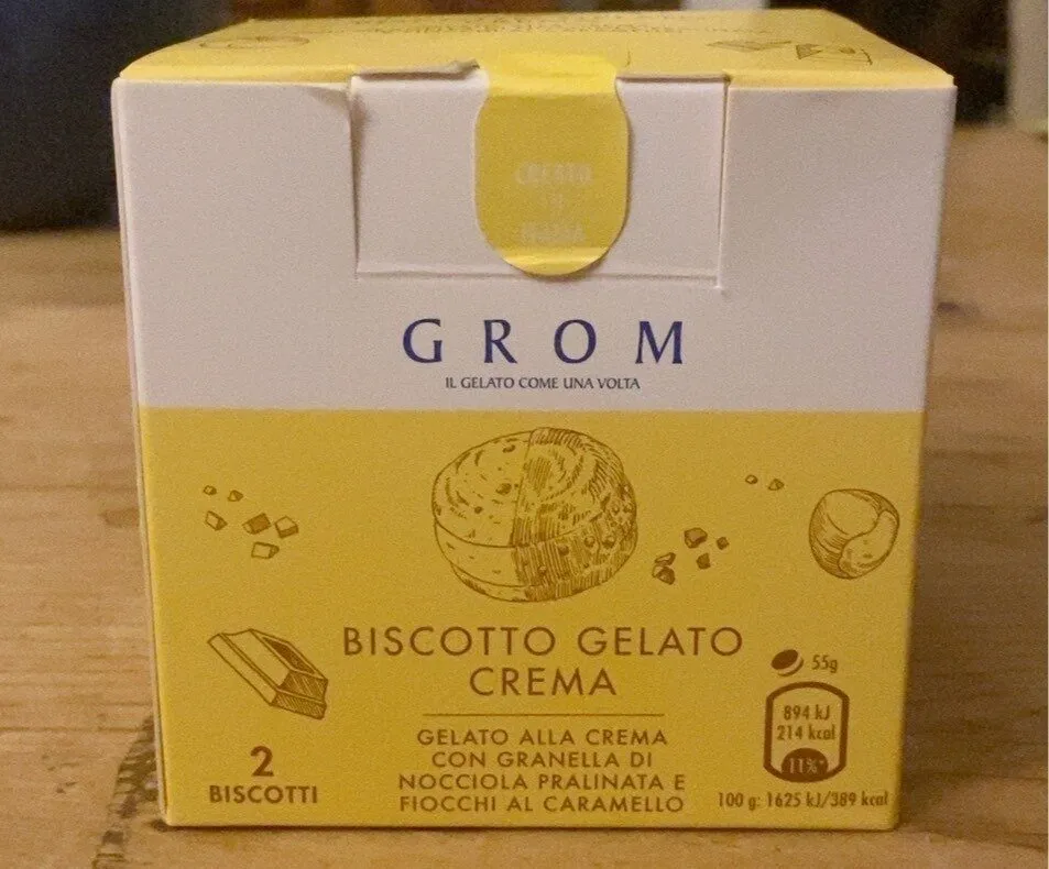Biscotto gelato crema