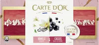 Carte D'or Glace Bûche Vanille et Cassis 7 parts 700ml