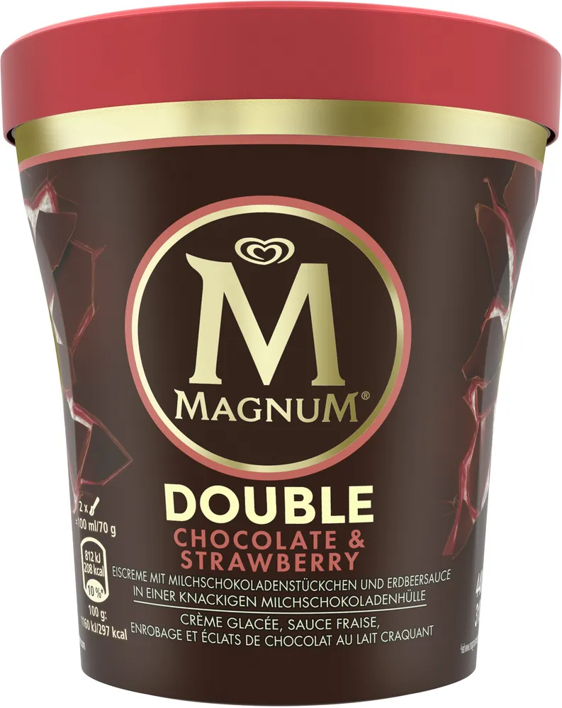 Magnum Glace Pot Double Fraise 440ml