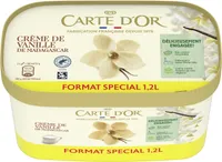 CARTE D'OR Glace Crème Glacée Crème de Vanille de Madagascar 1200ml