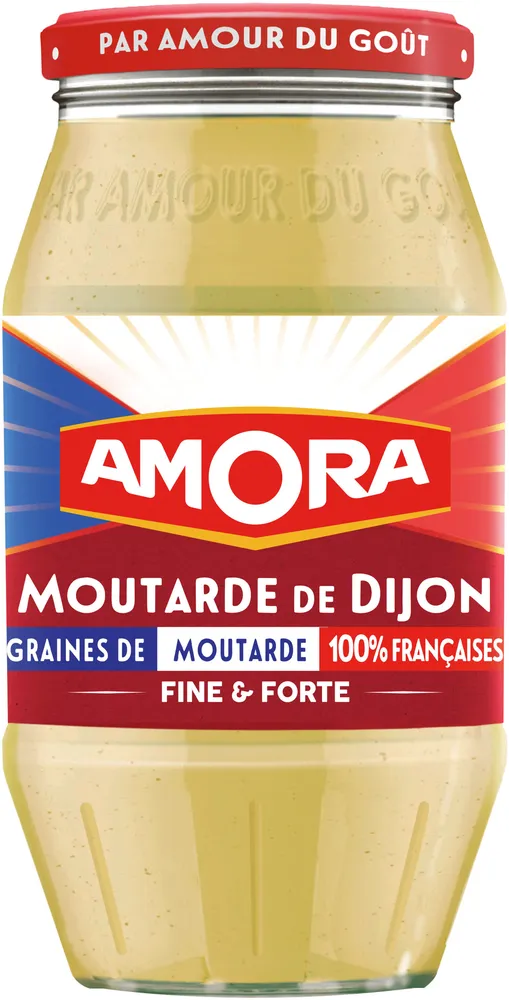 Amora Moutarde de Dijon Fine et Forte Bocal 435g