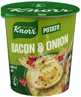 Potato snack pot bacon & onion