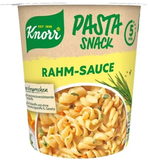 Pasta Snack Rahm Sauce