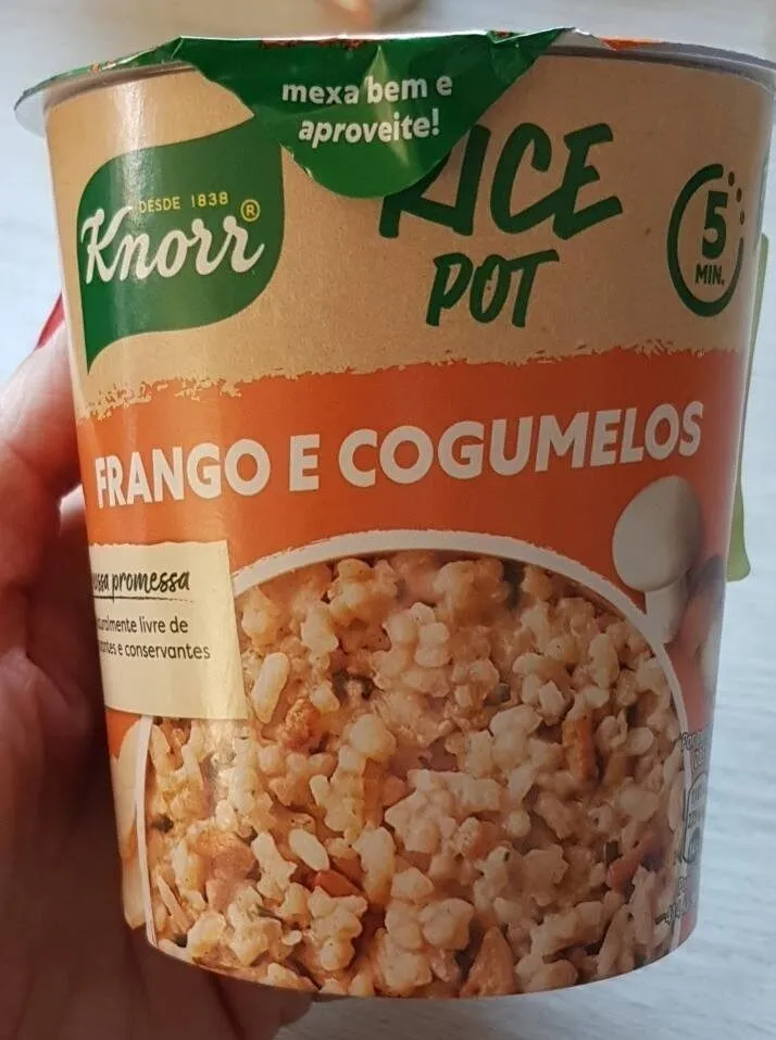 Pot riz champignons poulet