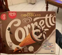 Cornetto panna e cioccolato
