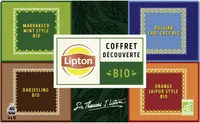Coffret Découverte Bio Thé vert et noirs aromatisés x 40 mousselines