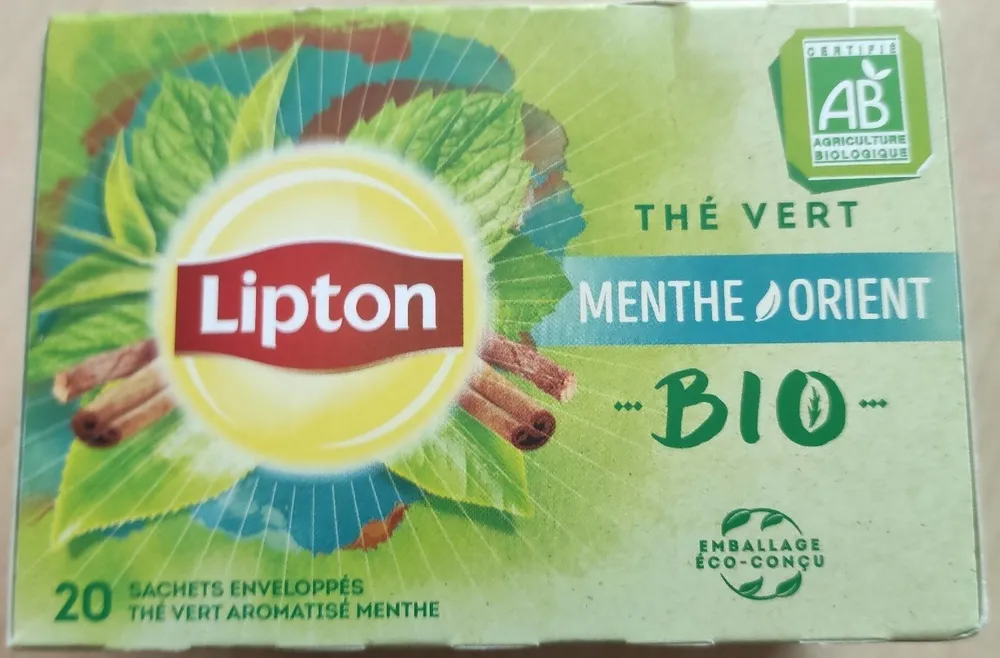 Thé Vert Bio Menthe Orient 20 Sachets