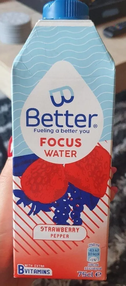 Better Focus water strawberry pepper