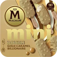 Magnum Glace Bâtonnet Mini Double Gold Caramel Billionaire 6x55ml