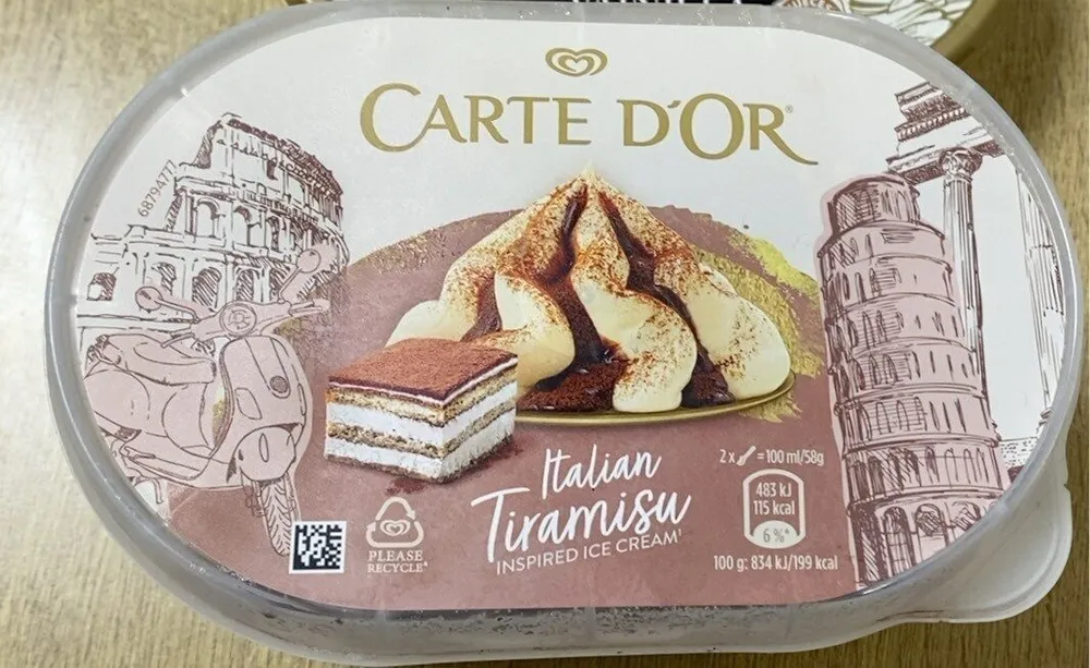 Helado tiramisú Carte D’Or