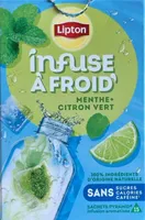 Infuse à froid - menthe + citron vert
