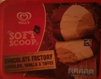 Soft scoop chocolate, vanilla, toffee