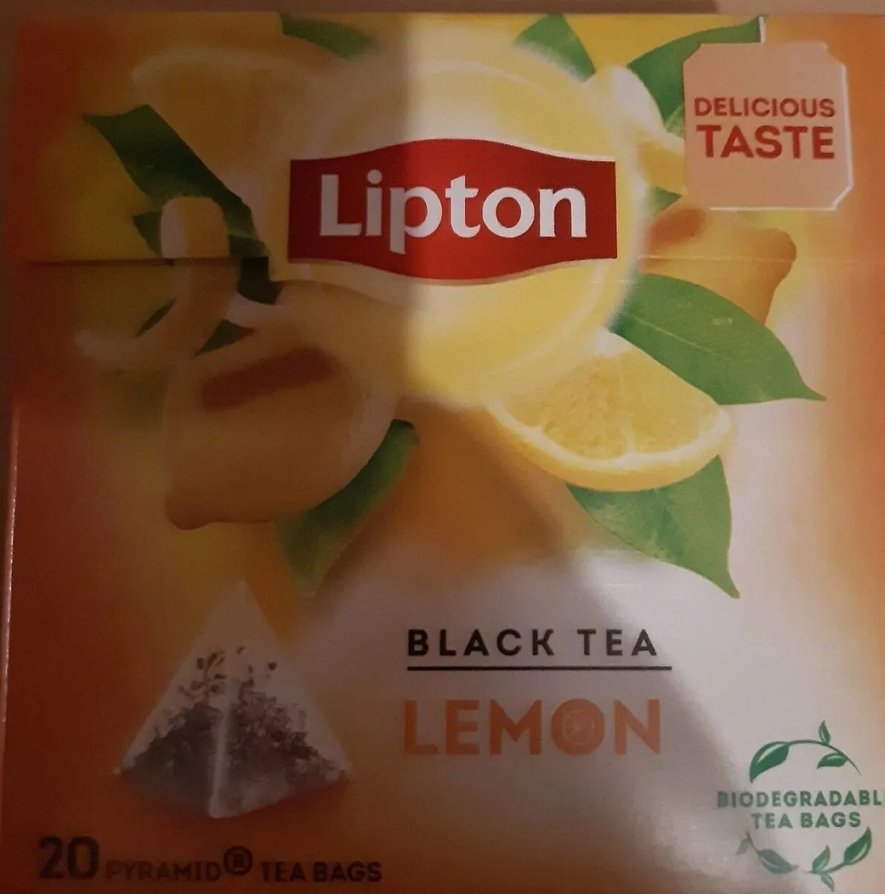 lipton black tea lemon