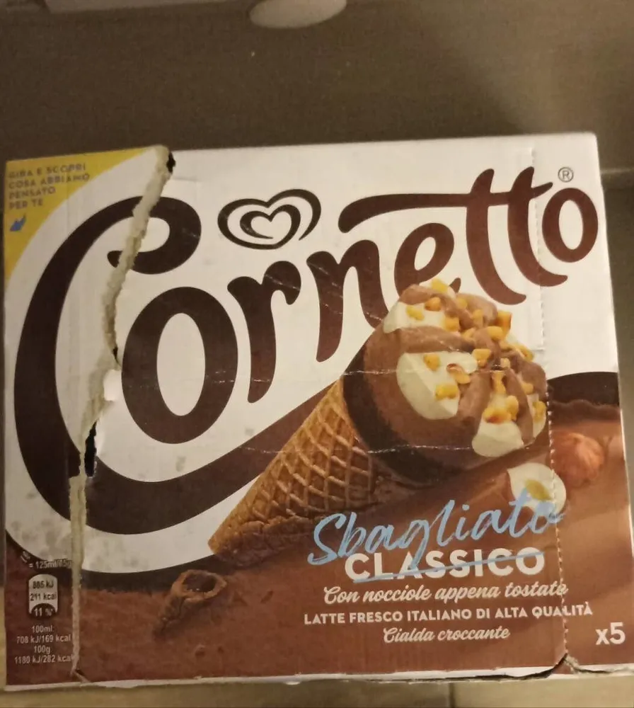 cornetto Algida sbagliato