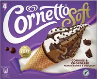 Cornetto Glace à l'Italienne Cookie & Chocolat 4x140ml