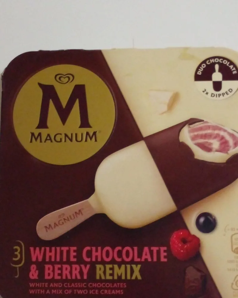 white chocolate and berry remix
