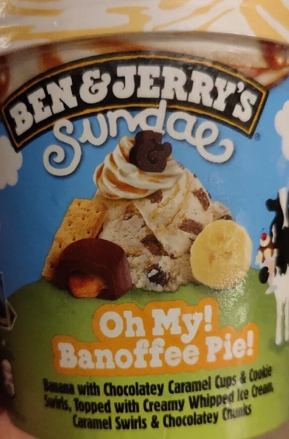 Ben & Jerry's Glace en Pot Banane & Caramel Sundae Banoffee Pie 427ml