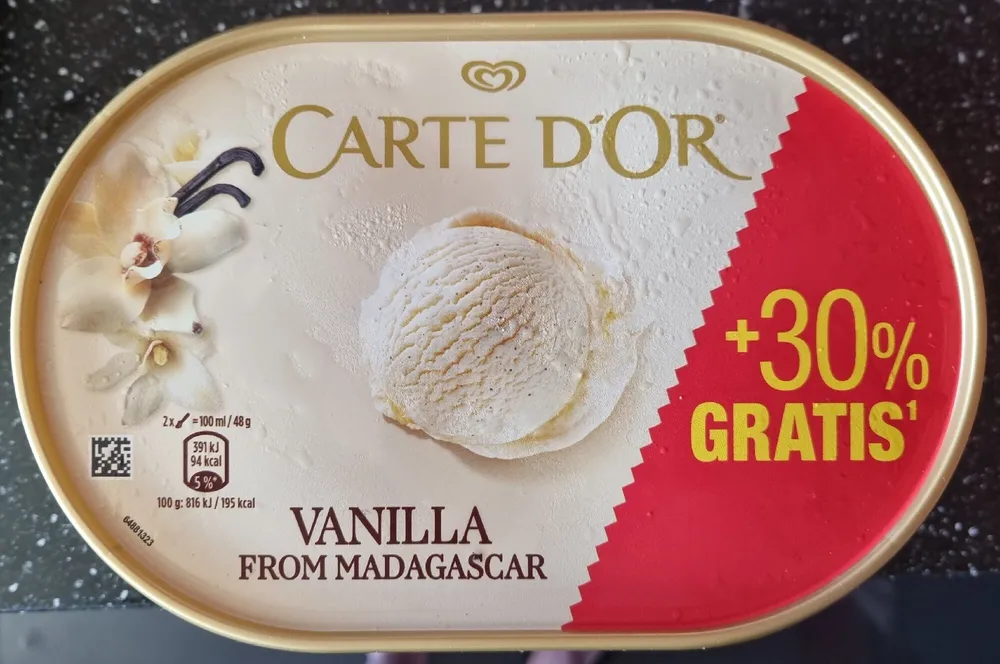 Helado de Vainilla de Madagascar
